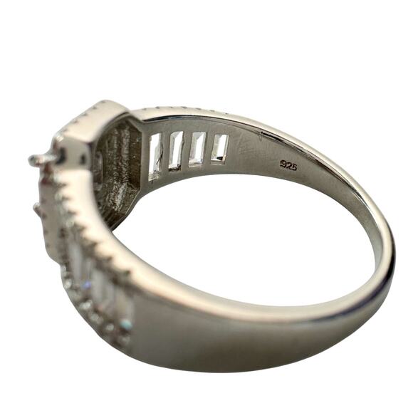 Asscher Cut 2.50 ct Lab Created White Sapphire Ring size 10 - Picture 5 of 11